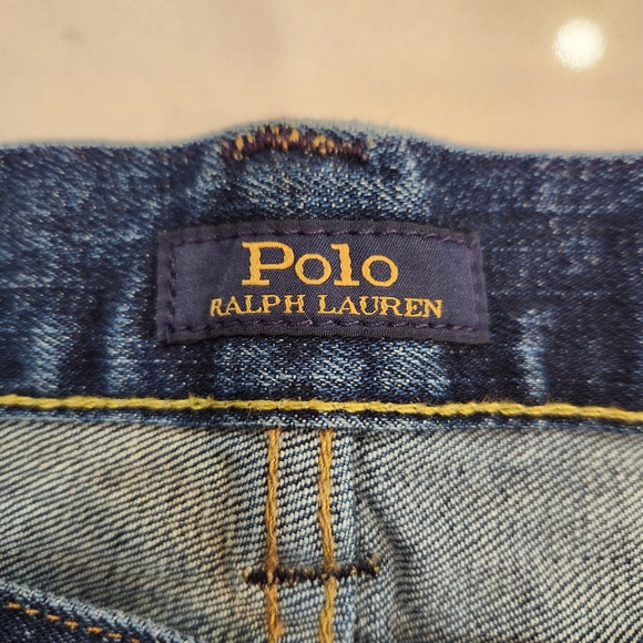 Polo Ralph Lauren Jeans Mens 38x30 Blue Hampton Relaxed Straight Stretch *Mexico - Picture 7 of 14